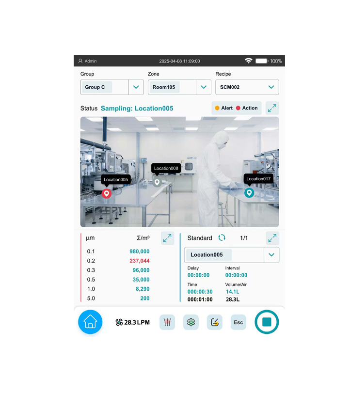 0.1µm 尘埃粒子计数器A030(28.3L/min)