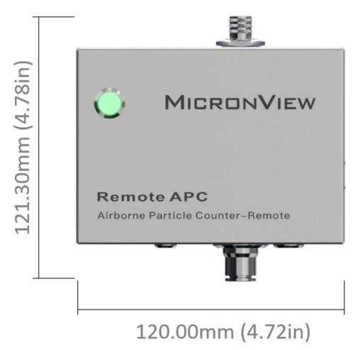 在线式粒子计数器 remote APC 外形尺寸 正视图